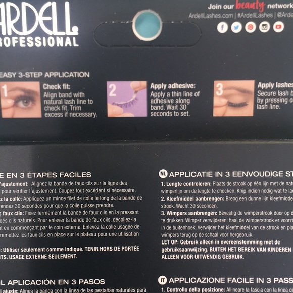 ARDELL Professional Faux Mink Eyelashes Set of 4 - Picture 3 of 4